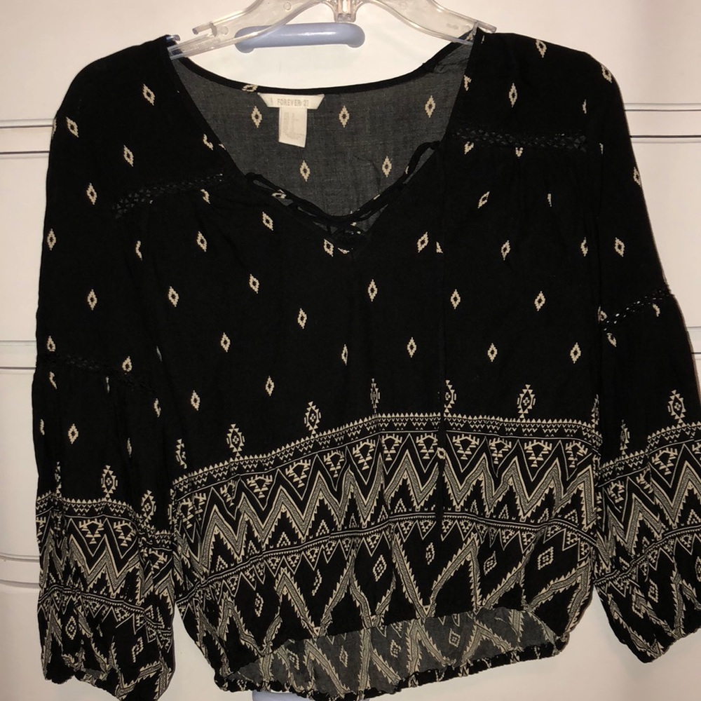 Long Sleeve Cropped Shirt